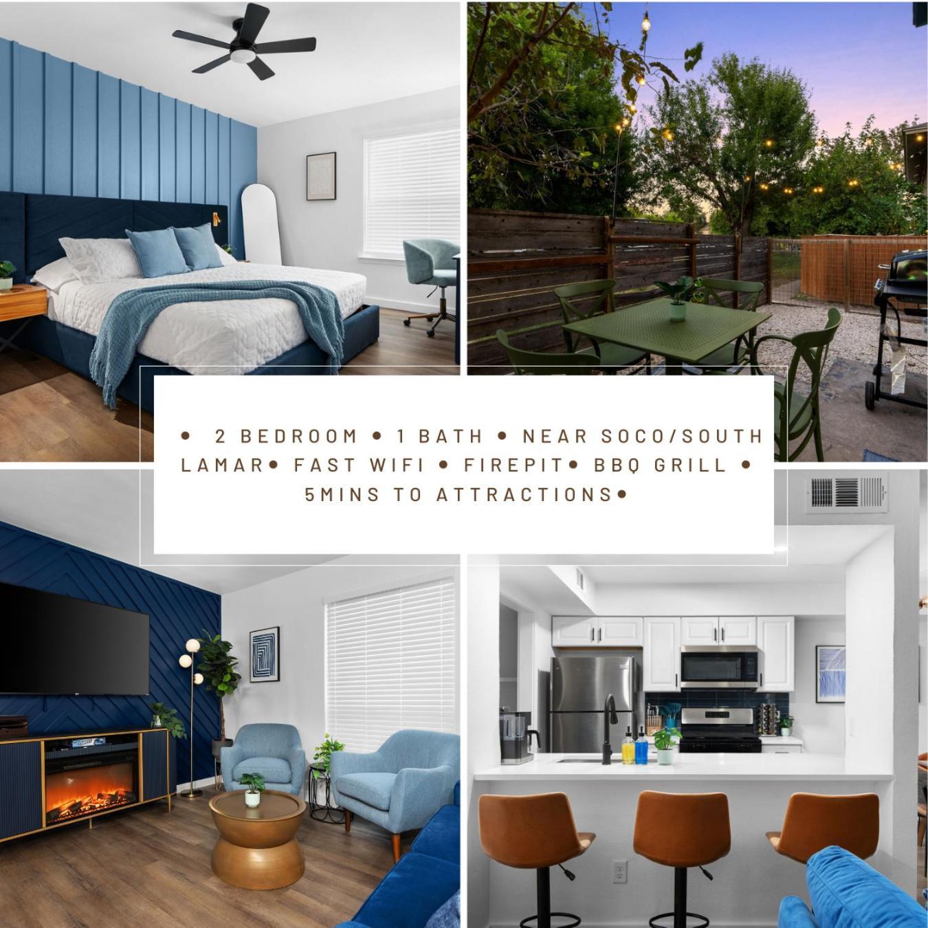 Stylish 2br Oasis With Private Patio - Sleeps 8 * Austin